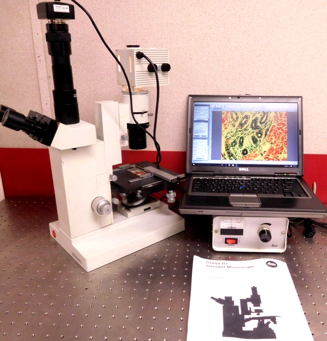 Leitz Leica Diavert Phase Photo Research Inverted Microscope 5MP – My Store